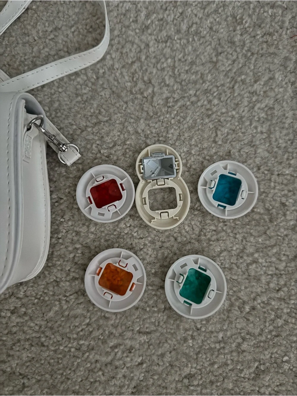 Fujifilm White Instax Mini Carry Case with Color Lens Filters